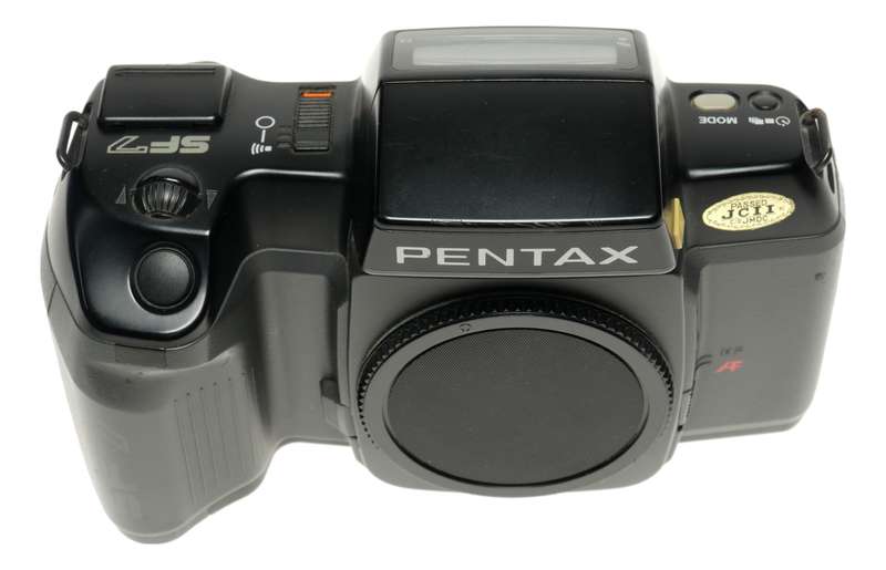 Pentax SF7 vintage 35mm black film camera body SLR AF Clean