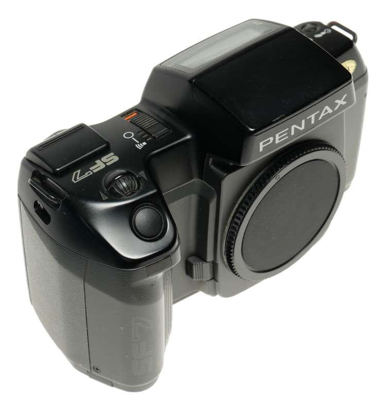 Pentax SF7 vintage 35mm black film camera body SLR AF Clean