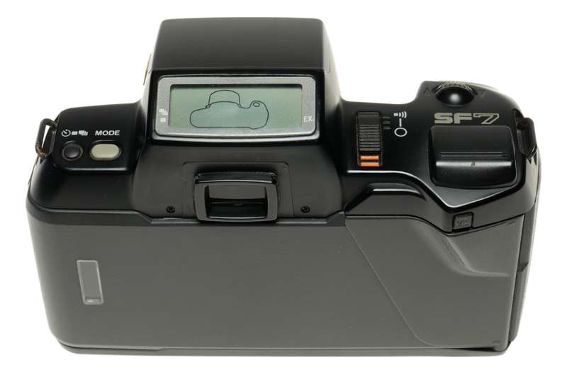 Pentax SF7 vintage 35mm black film camera body SLR AF Clean