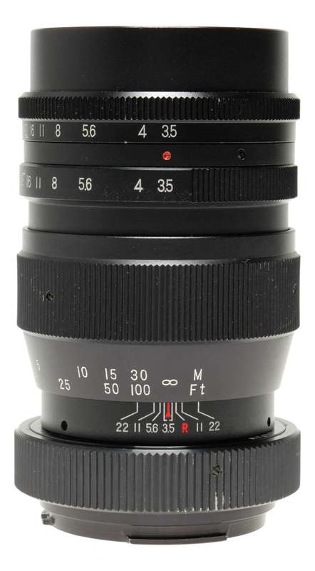 Tele Vivitar 1:3.5 f=135mm vintage film camera lens 3.5/135 mm