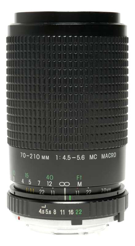 Cosina 70-210mm 1:4.5-5.6 MC Macro Zoom vintage lens