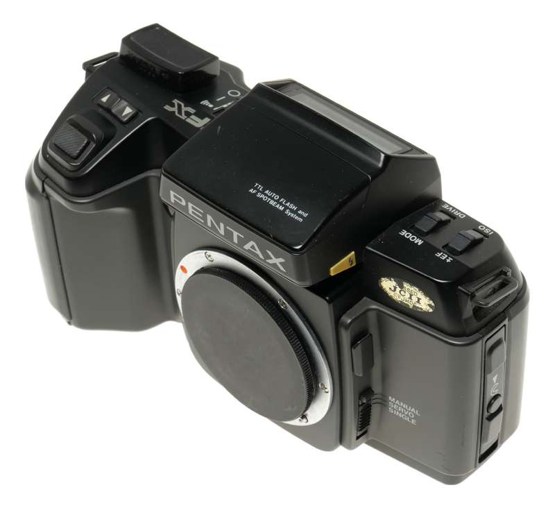 Pentax SFX vintage 35mm black film camera body SLR with cap
