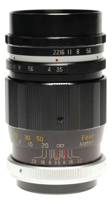 Hanimex Tele-lens 3.5/135mm 42mm screw mount f/3.5 black