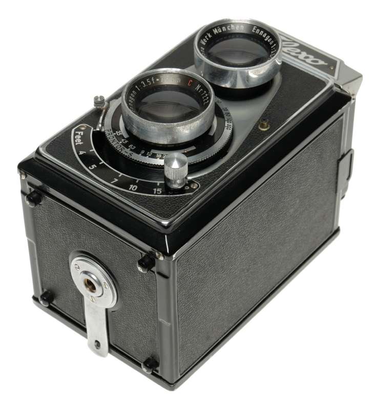 FLEXO TLR medium format film camera Ennagon 3.5/75 mm lens