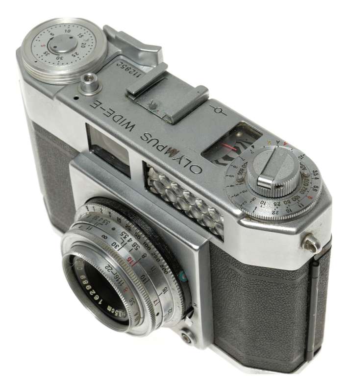 Olympus Wide-E vintage film camera Copal shutter Zuiko 3.5/3.5cm rare