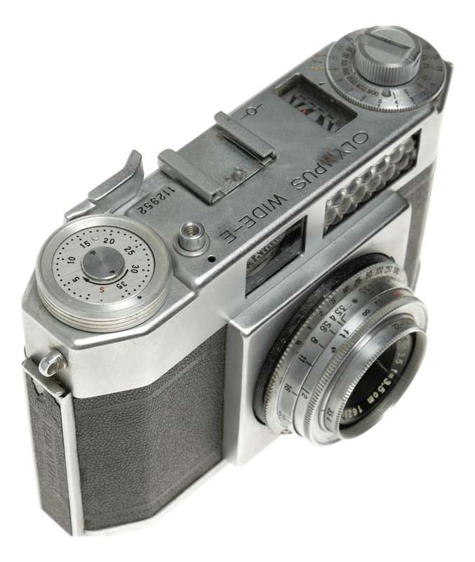Olympus Wide-E vintage film camera Copal shutter Zuiko 3.5/3.5cm rare