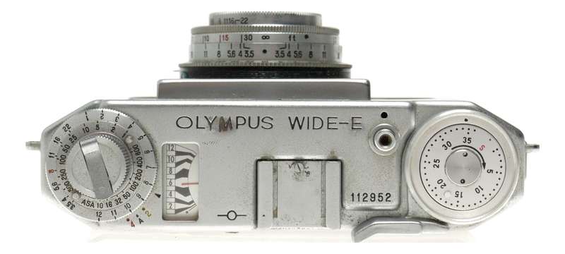 Olympus Wide-E vintage film camera Copal shutter Zuiko 3.5/3.5cm rare
