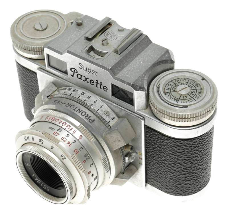 Braun Super Paxette 35mm Film RF Camera E-Staeble-Kata 2.8/45 mm`