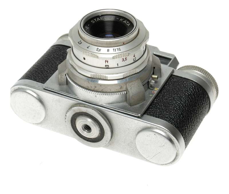Braun Super Paxette 35mm Film RF Camera E-Staeble-Kata 2.8/45 mm`