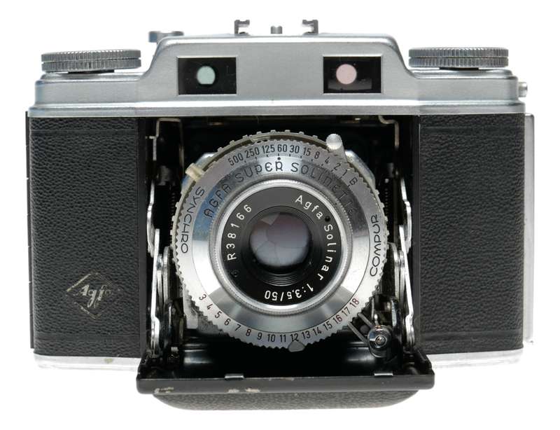 Agfa Super Solinette antique camera with Solinar 3.5/50mm lens - Agfa