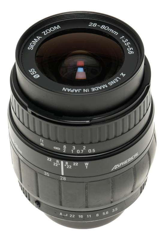 Sigma Zoom 28-80mm 1:3.5-5.6 Aspherical vintage SLR film lens