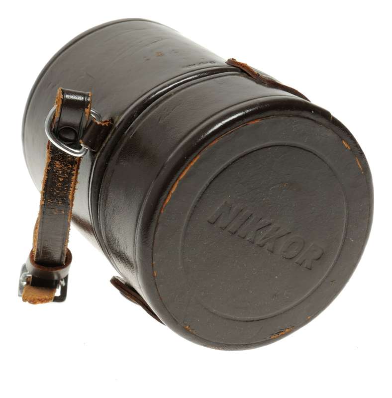 Nikon brown leather lens case holder original retro vintage