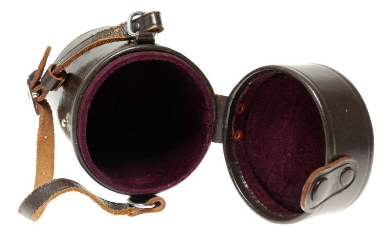 Nikon brown leather lens case holder original retro vintage
