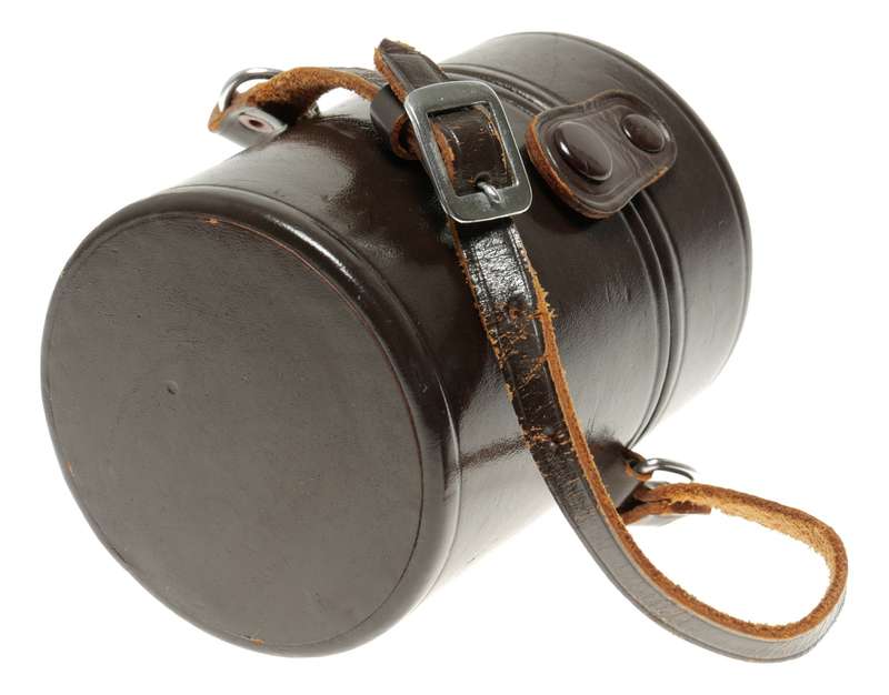 Nikon brown leather lens case holder original retro vintage