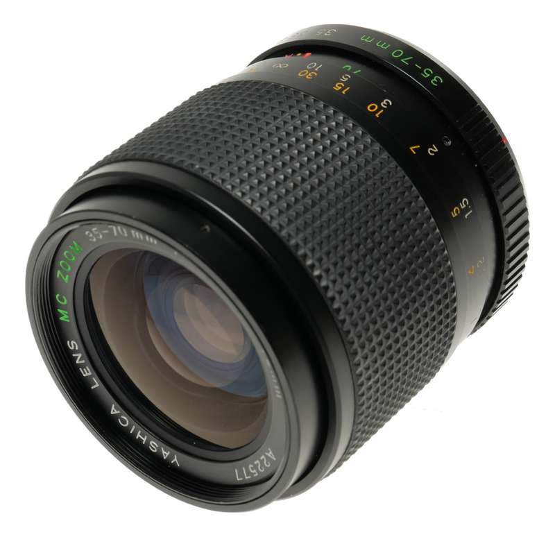 Yashica lens MC Zoom 35-70mm 1:3.5-4.5 CX mount filter cap