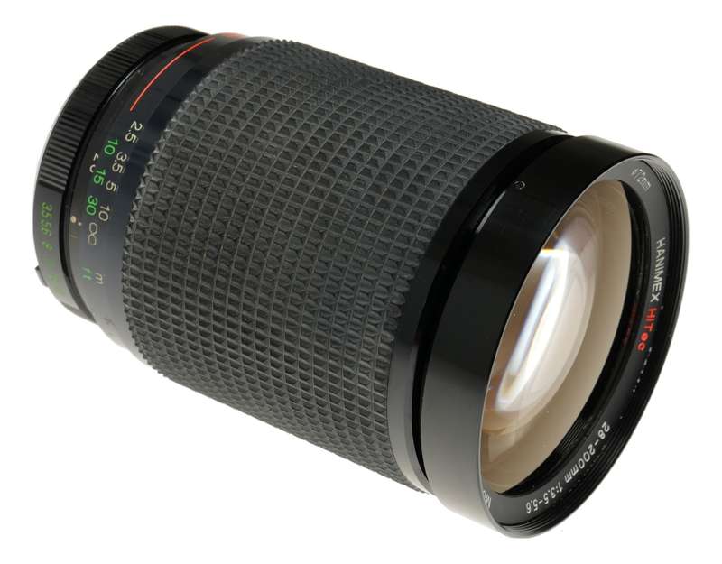 Hanimex Hitec 28-200mm 1:3.5-5.6 Zoom macro filter cap M/MD