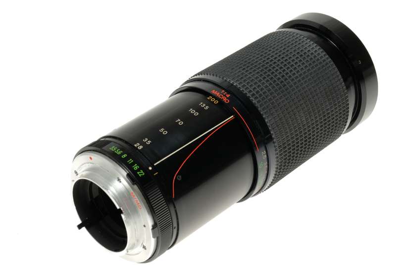 Hanimex Hitec 28-200mm 1:3.5-5.6 Zoom macro filter cap M/MD