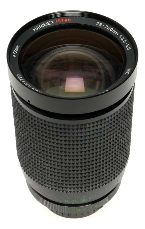 Hanimex Hitec 28-200mm 1:3.5-5.6 Zoom macro filter cap M/MD