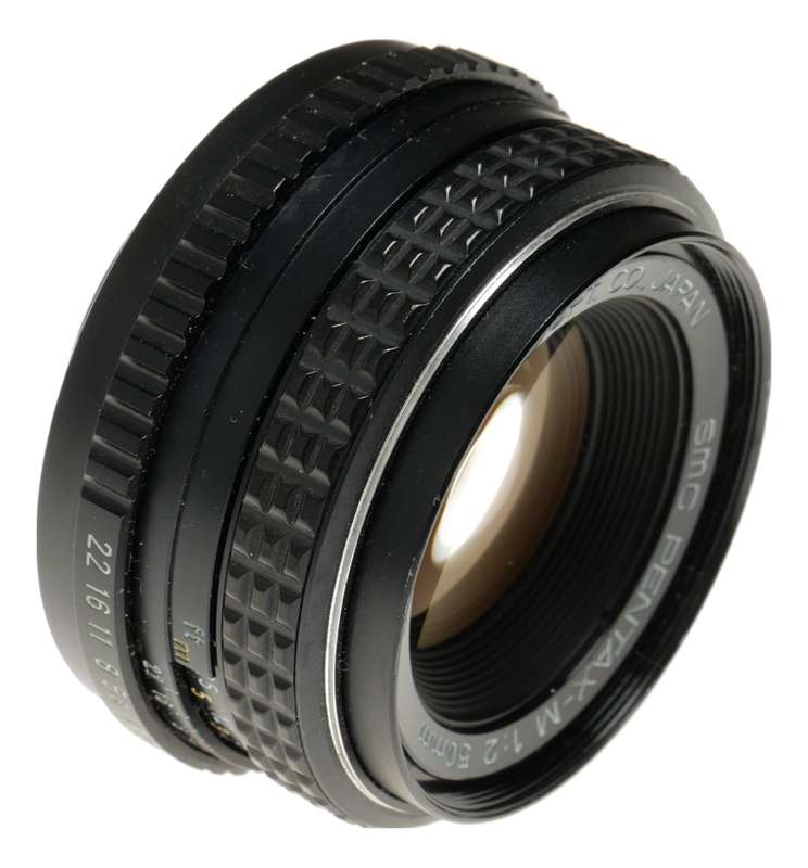 SMC Pentax-M 1:2 50mm Asahi 2/50 f/2 bayonet mount caps