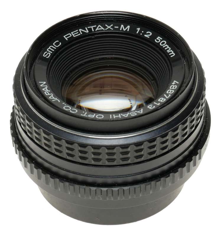 SMC Pentax-M 1:2 50mm Asahi 2/50 f/2 bayonet mount caps