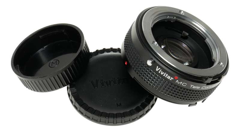 Vivitar MC Tele Converter 2x-5 doubler macro close focus caps