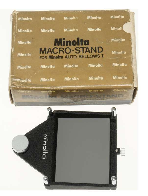 Minolta Macro stand for auto bellows I boxed accessory