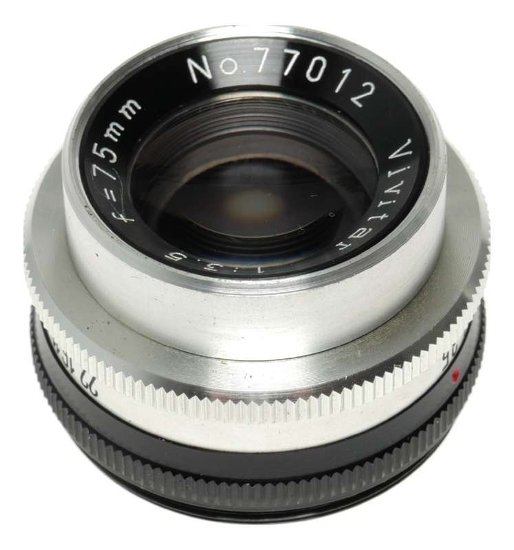 Vivitar 1:3.5 f=75mm Enlarging lens 39mm thread mount screw type