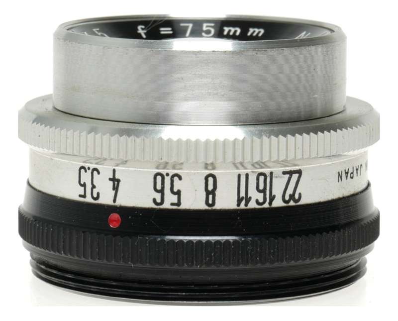 Vivitar 1:3.5 f=75mm Enlarging lens 39mm thread mount screw type