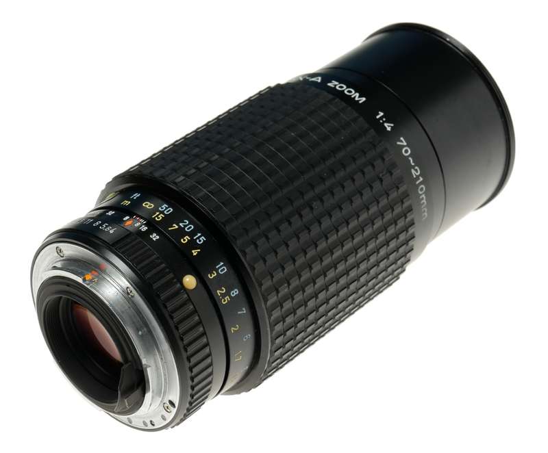 SMC Pentax-A Zoom 1:4 f=70-210mm with Macro for SLR vintage camera