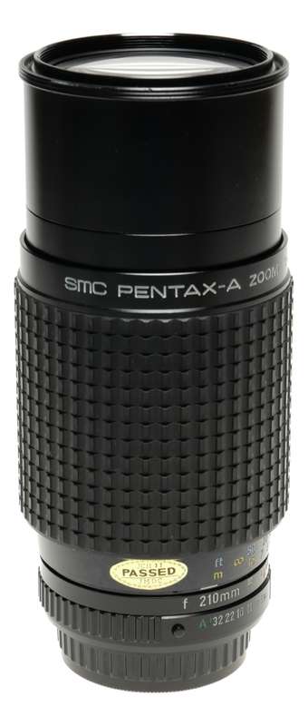 SMC Pentax-A Zoom 1:4 f=70-210mm with Macro for SLR vintage camera