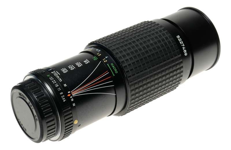 SMC Pentax-A Zoom 1:4 f=70-210mm with Macro for SLR vintage camera