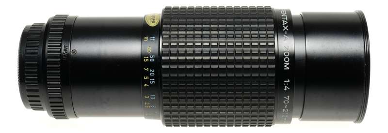 SMC Pentax-A Zoom 1:4 f=70-210mm with Macro for SLR vintage camera