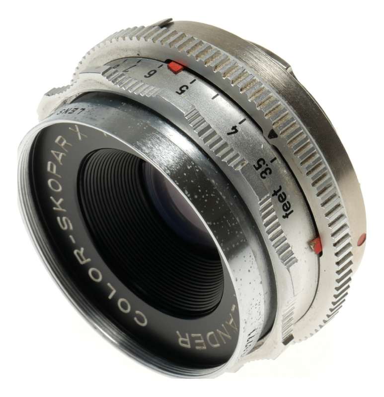 Voigtlander Color-Skopar X 1:2.8/50 SLR camera lens chrome