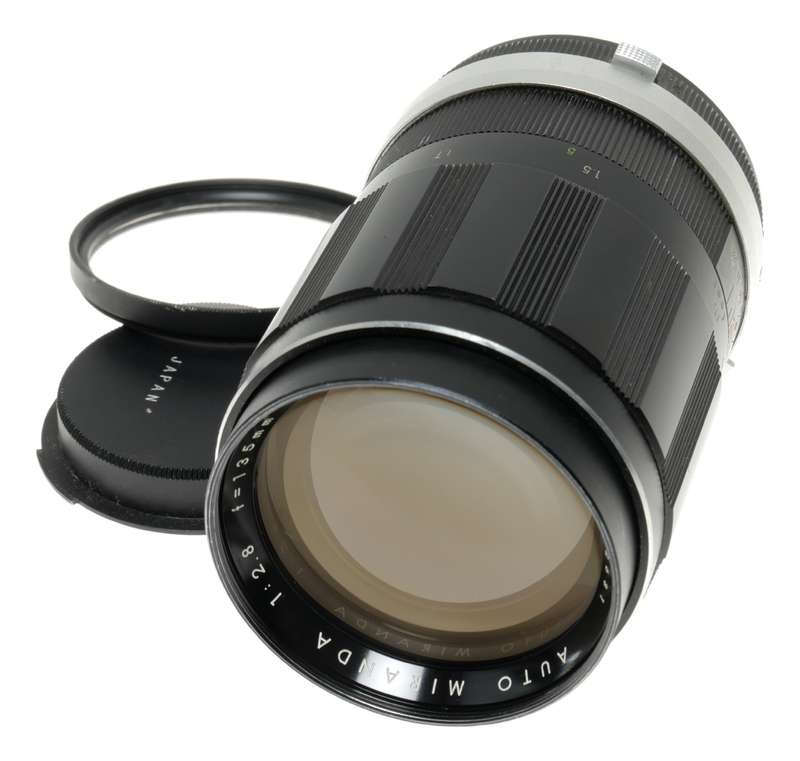 Auto Miranda 1:2.8 f=135mm lens fits SLR camera vintage 35mm
