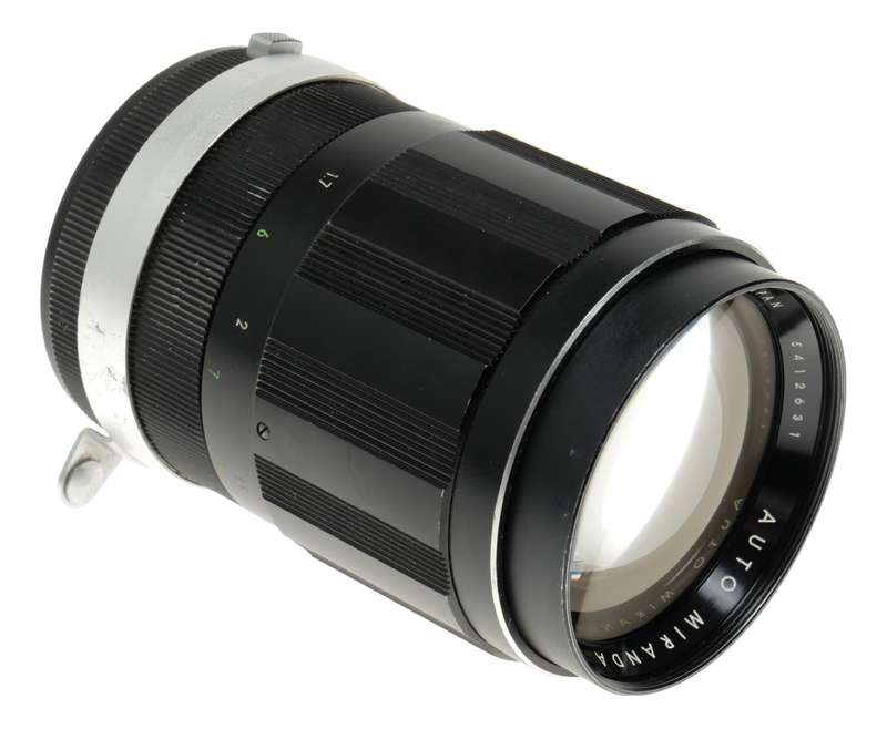 Auto Miranda 1:2.8 f=135mm lens fits SLR camera vintage 35mm