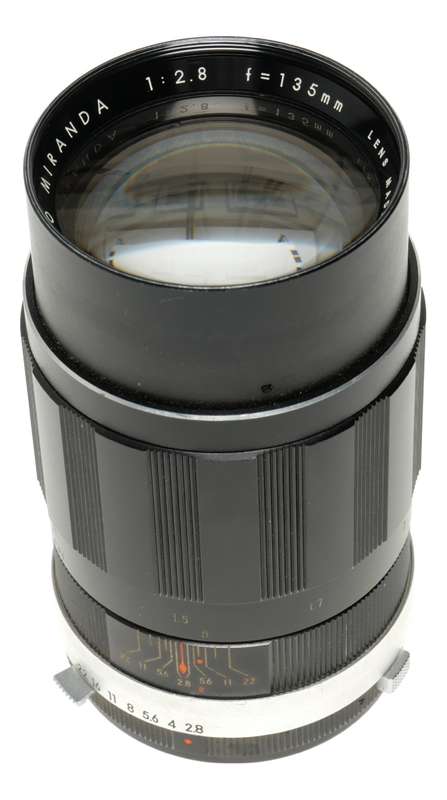 Auto Miranda 1:2.8 f=135mm lens fits SLR camera vintage 35mm