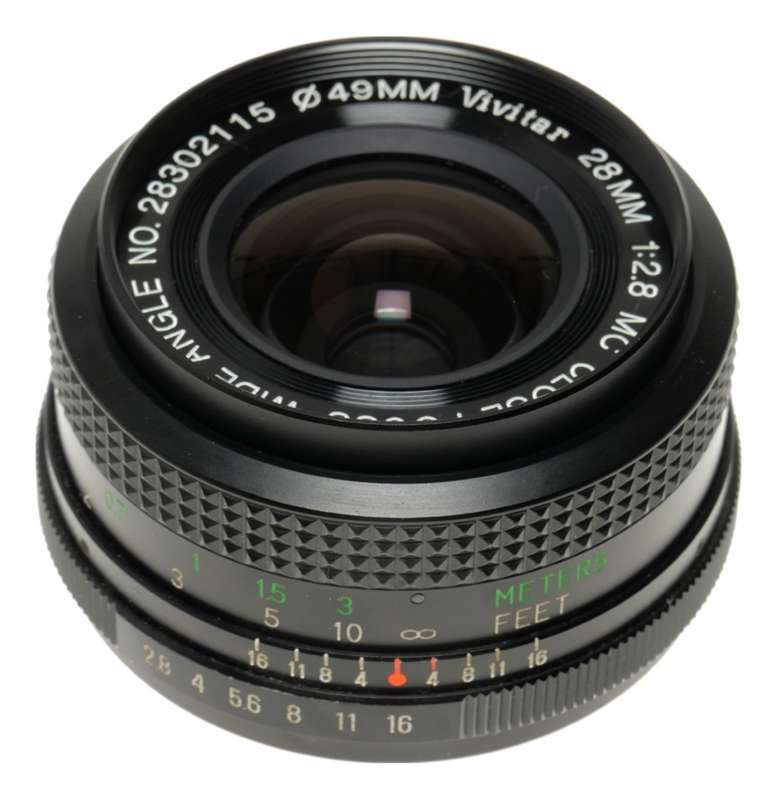 Y/C Yashica / Contax Vivitar Close focus 1:2.8 MC 28mm SLR lens