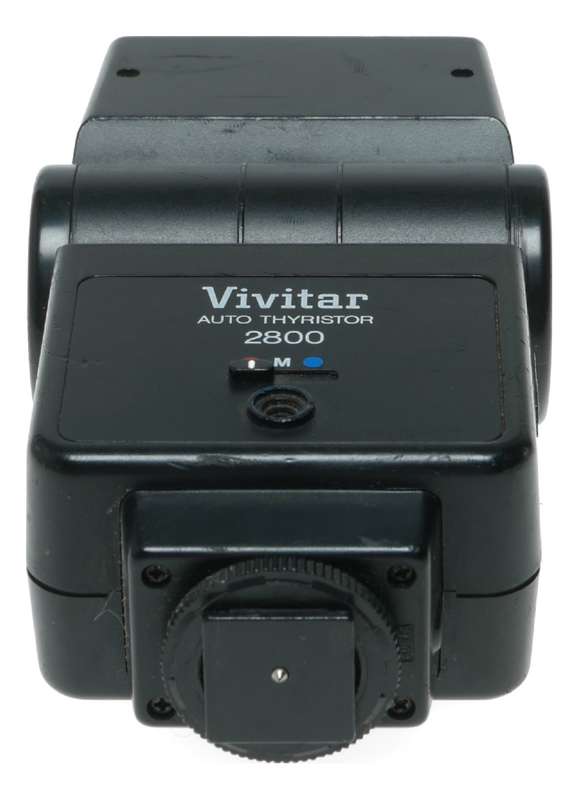 Vivitar Auto Thyristor 2800 Electronic Hot Shoe Swivel Head Camera Flash