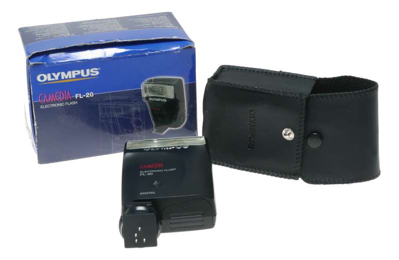 Olympus FL20 Camedia Electronic TTL Auto Manual Digital Camera Flash