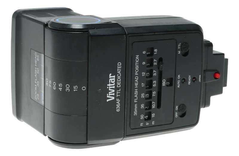 Vivitar 636AF Autofocus Illuminator TTL Dedicated Camera Flash