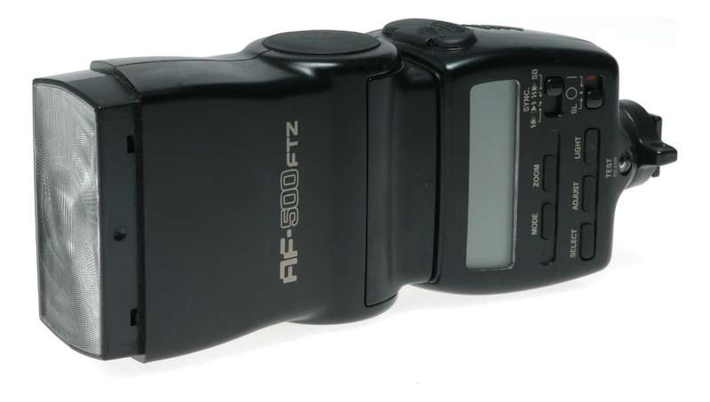 Pentax AF-500 FTZ Shoe Mount Swivel Camera Electronic Flash