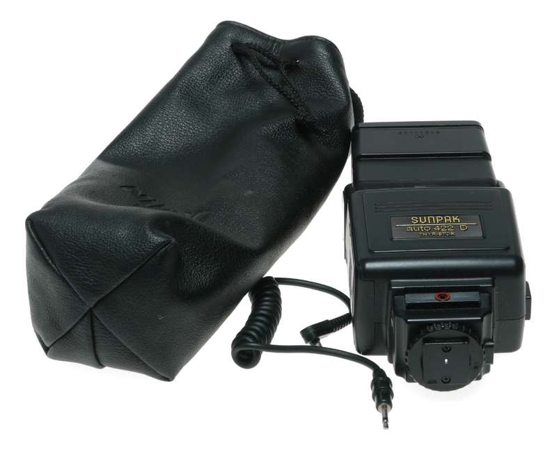 Sunpak Auto 422D Thyristor Hot Shoe Swivel Camera Electronic Flash