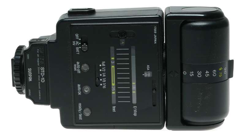 Sunpak Auto 422D Thyristor Hot Shoe Swivel Camera Electronic Flash