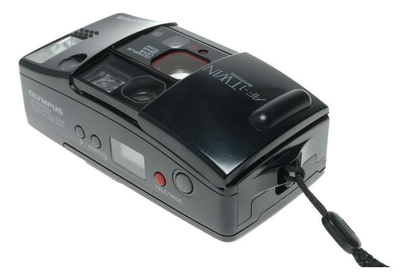 Olympus AF1 Twin Biaxial Optical System Weatherproof Tele Wide Compact camera