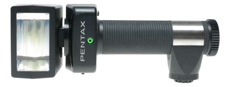 Pentax AF400T automatic electronic flash unit ac adapter II manual accessories