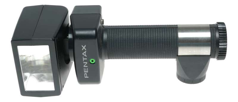 Pentax AF400T automatic electronic flash unit ac adapter II manual accessories