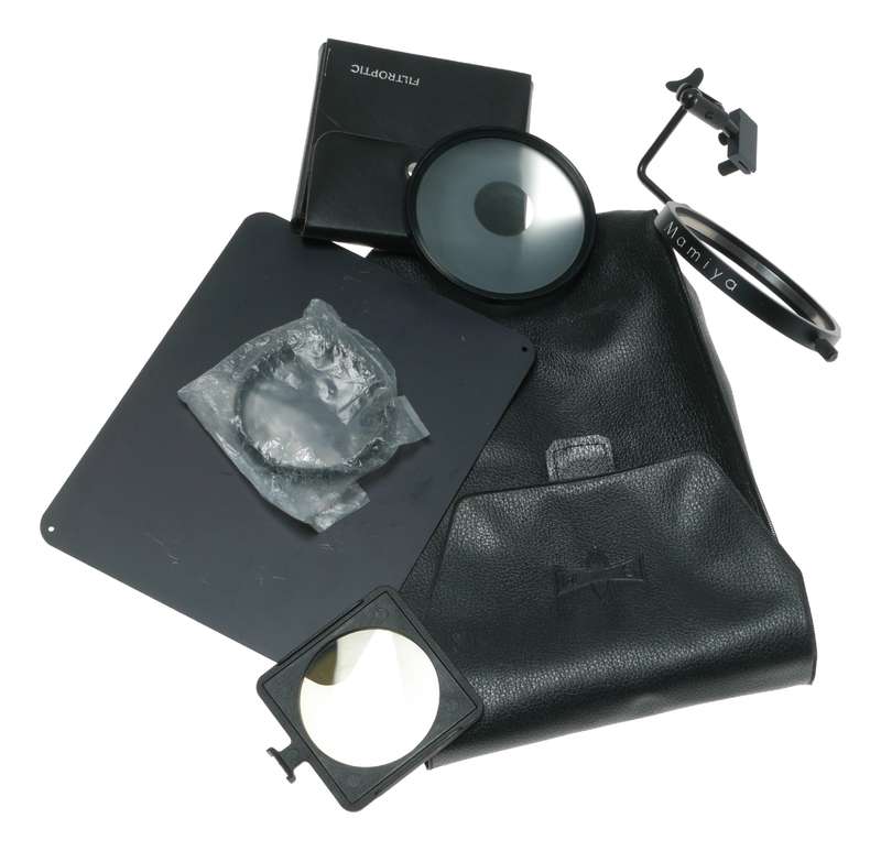 Mamiya camera filter ring Filtroptic drop in filter accessory in pouch