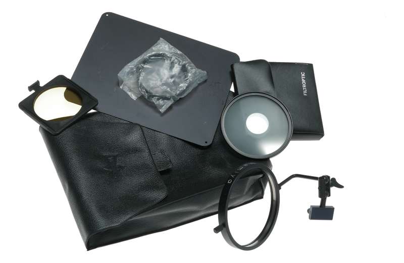 Mamiya camera filter ring Filtroptic drop in filter accessory in pouch