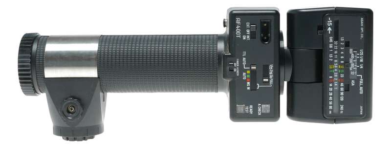 Pentax AF400T automatic electronic flash unit ac adapter II manual accessories