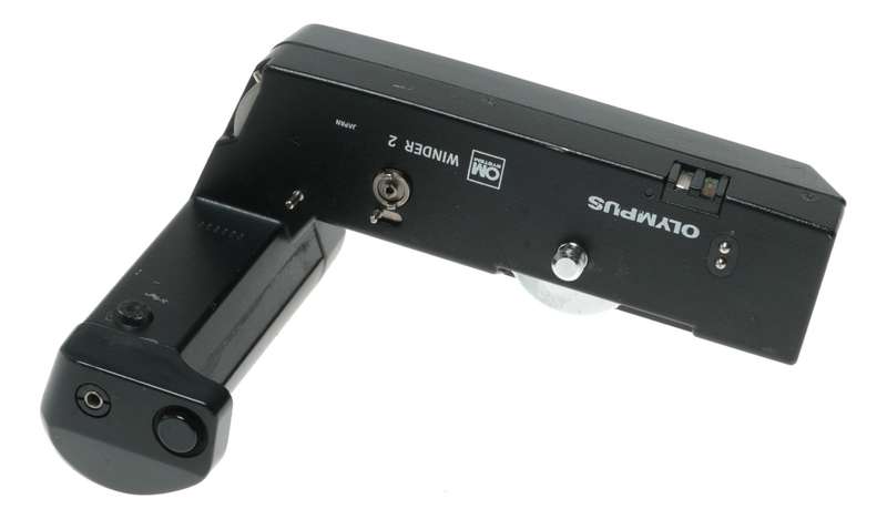 Olympus OM Winder 2 35mm film SLR camera motor grip vintage